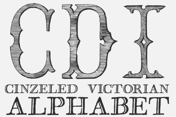 Cinzeled Victorian Alphabet: A Classic Font for Modern Design