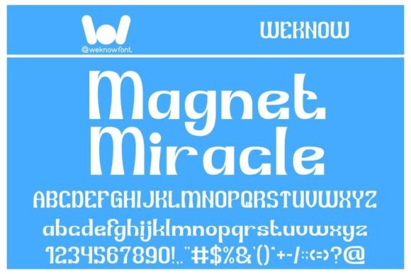 Magnet Miracle: The Modern Display Font for Clear Communication